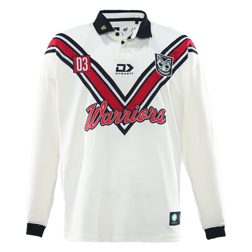 DYNASTY NZ WARRIORS '03 FAUXBACK LS TRADITIONAL POLO