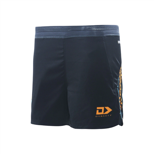 DYNASTY MOANA PASIFIKA KIDS' GYM SHORTS BLACK