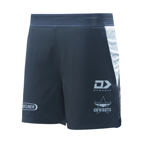 DYNASTY NORTH QUEENSLAND COWBOYS GYM SHORTS CHARCOAL