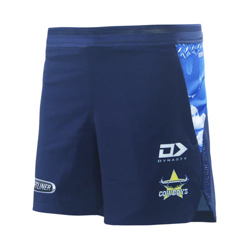 DYNASTY NORTH QUEENSLAND COWBOYS GYM SHORTS NAVY