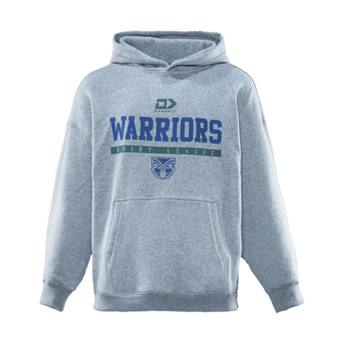 DYNASTY NZ WARRIORS KIDS' GRAPHIC HOODIE GREY