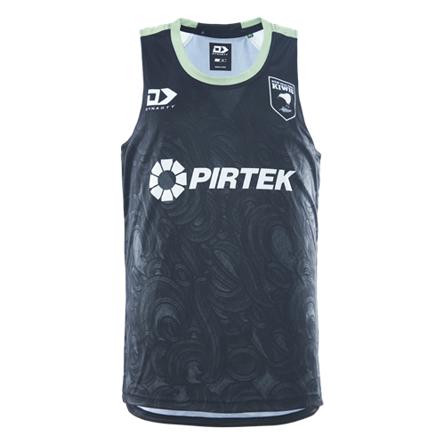 DYNASTY NZRL KIWIS TRAINING SINGLET BLACK
