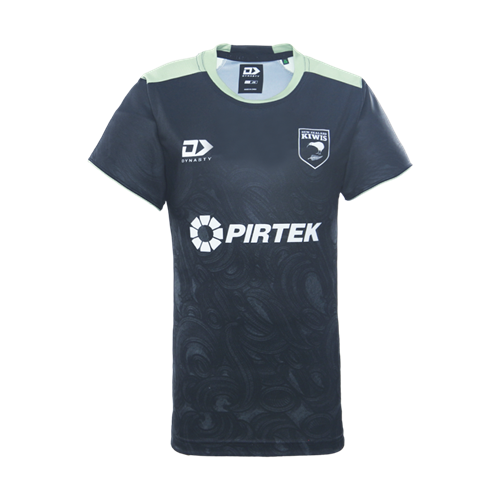 DYNASTY NZRL KIWIS KIDS' TRAINING TEE BLACK