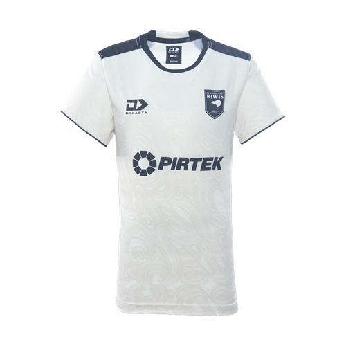 DYNASTY NZRL KIWIS KIDS' TRAINING TEE IVORY