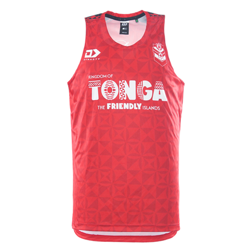 DYNASTY TONGA TRAINING SINGLET RED