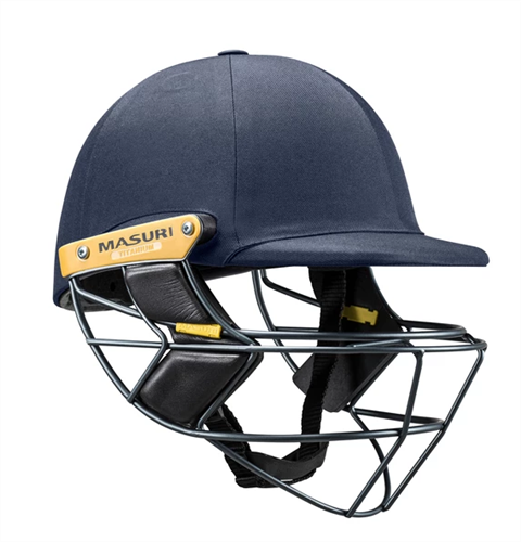 MASURI E-LINE TITANIUM NAVY CRICKET HELMET