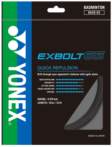 YONEX EXBOLT 65 BLACK