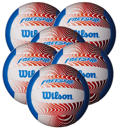 WILSON FREESTYLE VOLLEYBALL 6 PACK