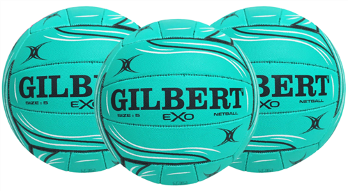 GILBERT EXO TEAL NETBALL 3 PACK