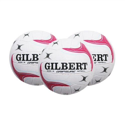 GILBERT GRIPSURE NETBALL 3 PACK