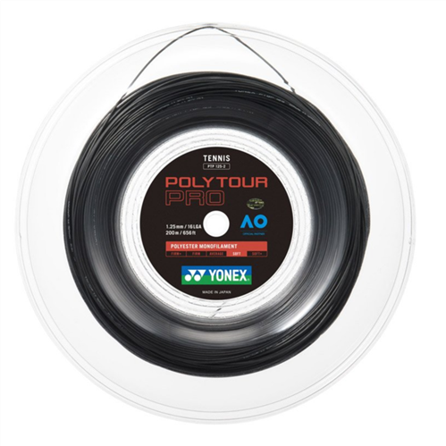 Yonex Poly Tour Pro Black Tennis String Reel (200 m)