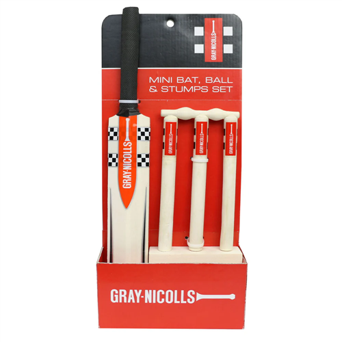 GRAY-NICOLLS 15" MINI BAT WITH MINI STUMPS AND BALL