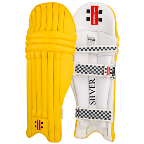 GRAY-NICOLLS SILVER YELLOW BATTING PADS