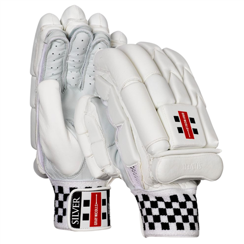 GRAY-NICOLLS SILVER CRICKET BATTING GLOVES