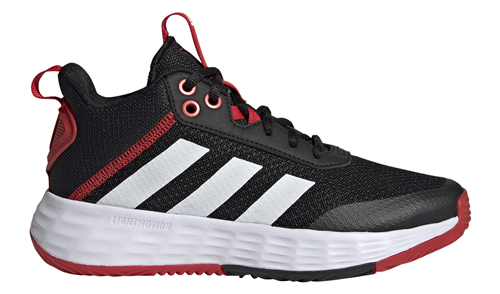 ADIDAS OWN THE GAME 2.0 JNR BLACK/WHITE/RED