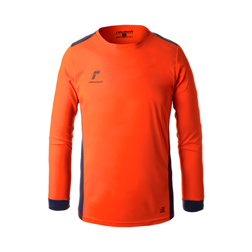 REUSCH JR MATCH LONG SLEEVE PADDED GK JERSEY ORANGE/BLACK