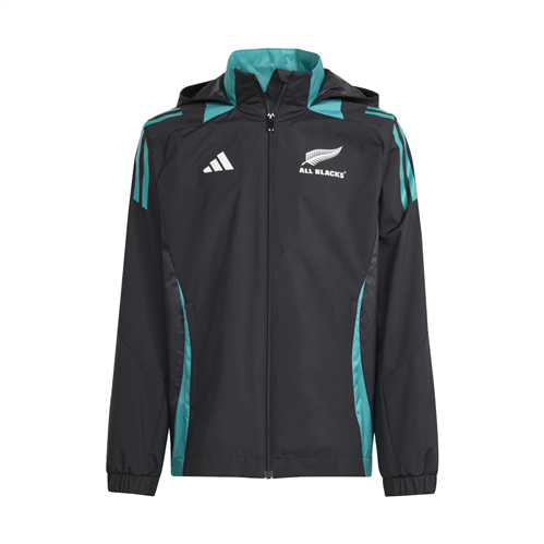ADIDAS ALL BLACKS JNR ALL WEATHER JACKET