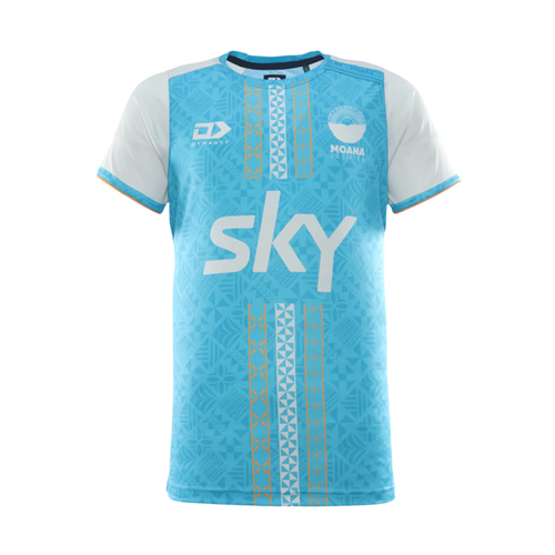 DYNASTY MOANA PASIFIKA KIDS' TRAINING TEE TEAL