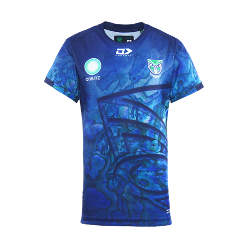 DYNASTY NZ WARRIORS KIDS' PAUA WARM UP TEE