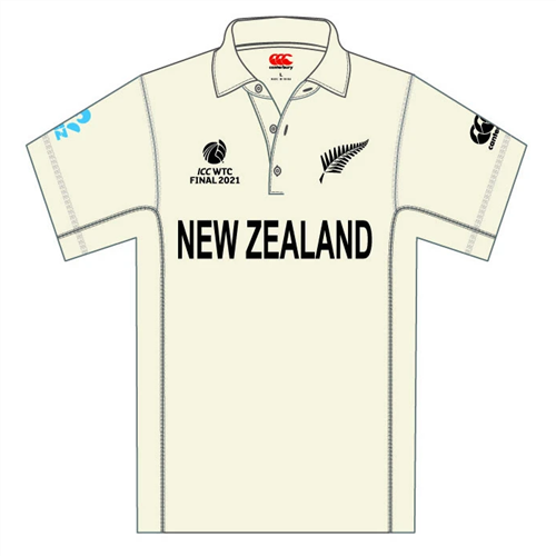 ICC Final Test Championship 2021 New Zealand Kiwi Shirt Jersey Short Sleeves 