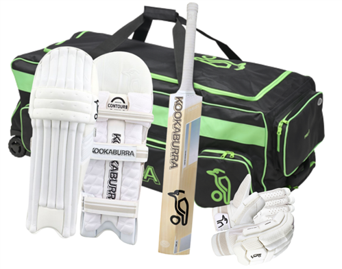KOOKABURRA GHOST PRO PLAYERS DELUXE CRICKET BUNDLE