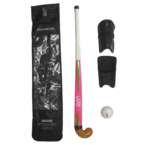 KOOKABURRA NEON PINK JUNIOR HOCKEY STARTER PACK