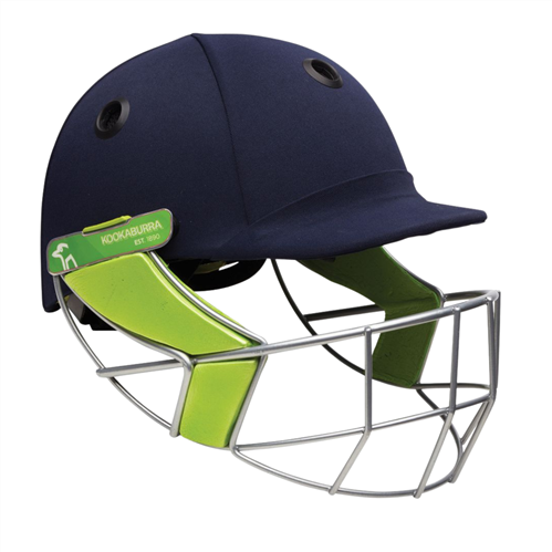 KOOKABURRA PRO 1200 NAVY CRICKET HELMET & NECK GUARD