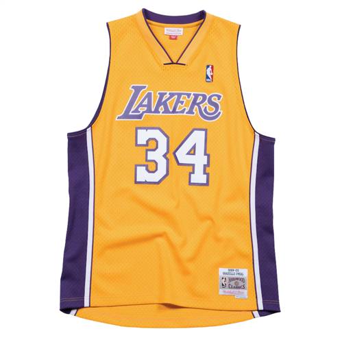 MITCHELL & NESS SWINGMAN LAKERS SHAQUILLE O'NEAL HOME 1999-2000