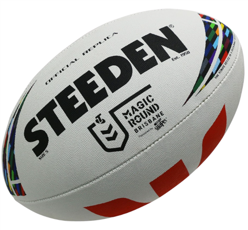 STEEDEN NRL MAGIC ROUND REPLICA LEAGUE BALL