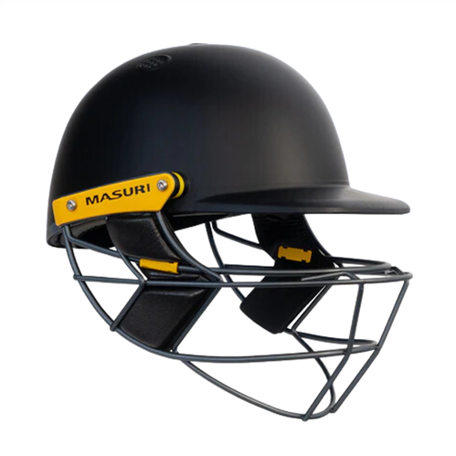 MASURI TRUEFIT 3D E-LINE STEEL BLACK CRICKET HELMET