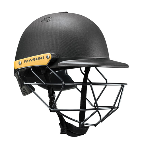 MASURI C-LINE STEEL BLACK JUNIOR CRICKET HELMET