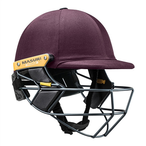 MASURI T-LINE TITANIUM MAROON CRICKET HELMET