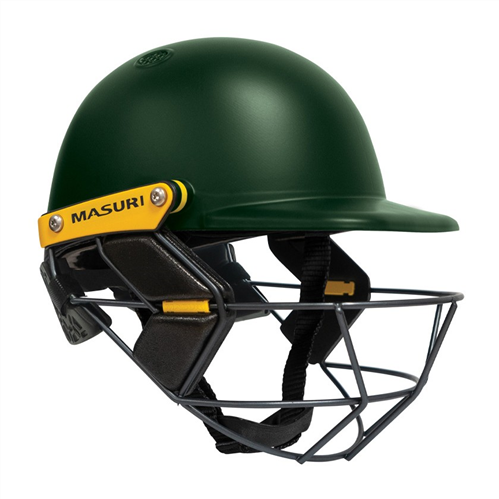 MASURI T-LINE PLUS STEEL GREEN JUNIOR CRICKET HELMET