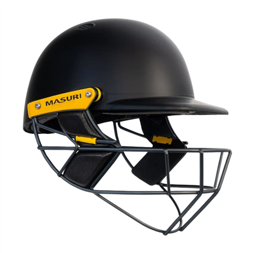 MASURI T-LINE PLUS TITANIUM BLACK JUNIOR CRICKET HELMET
