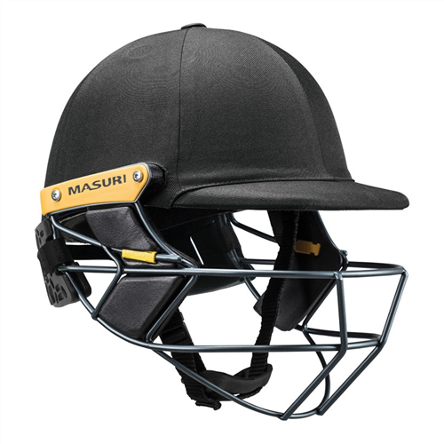 MASURI T-LINE STEEL BLACK CRICKET HELMET