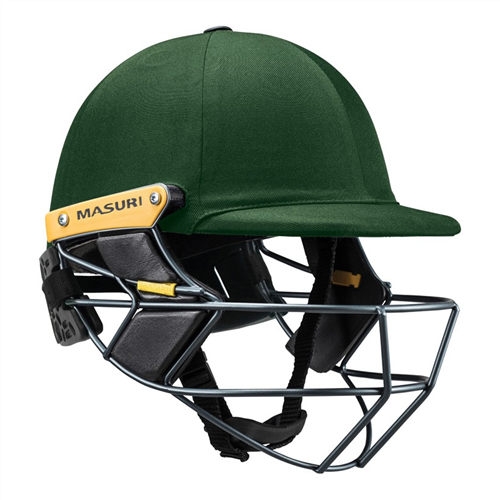 MASURI T-LINE STEEL GREEN CRICKET HELMET