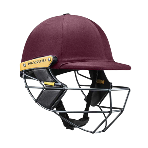 MASURI T-LINE STEEL MAROON WICKET KEEPING HELMET