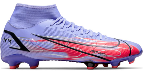 NIKE MERCURIAL SUPERFLY 8 ACADEMY KM MG THISTLE/SILVER