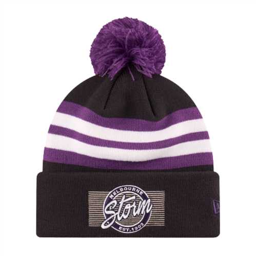 NEW ERA MELBOURNE STORM BADGED LOGO KNIT BEANIE