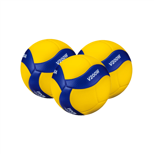 MIKASA V200W FIVB OFFICIAL VOLLEYBALL 3 PACK