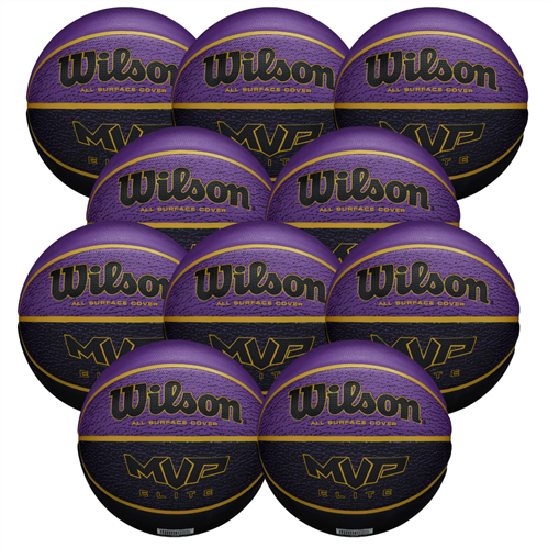 WILSON MVP ELITE PURPLE/BLACK/YELLOW 10 PACK