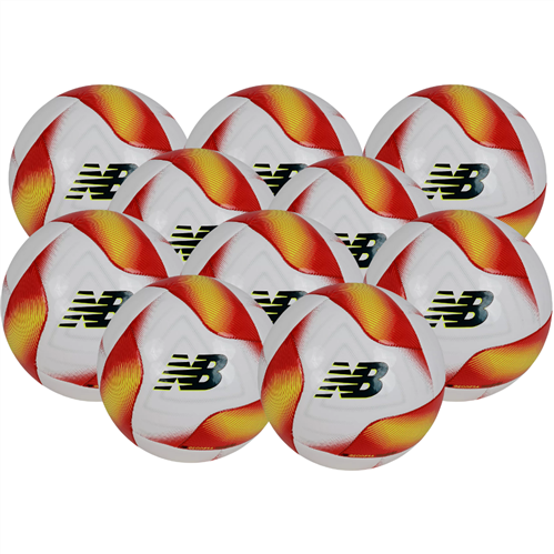 NEW BALANCE GEODESA TRAINER FOOTBALL 10 PACK WHITE/RED/YELLOW