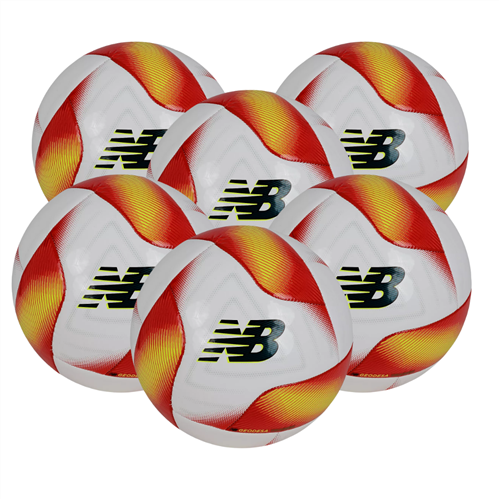 NEW BALANCE GEODESA TRAINER FOOTBALL 6 PACK WHITE/RED/YELLOW