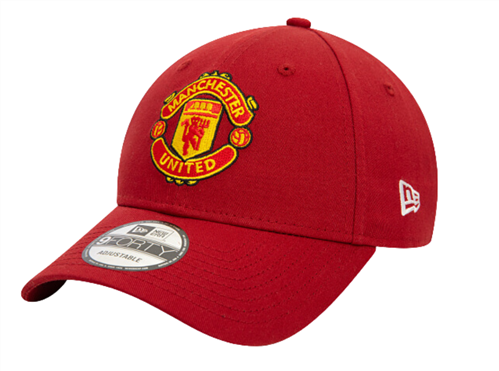 NEW ERA MANCHESTER UNITED 9FORTY CLOTH STRAP CAP - RED