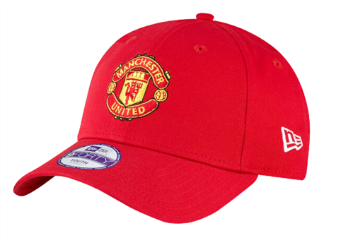 NEW ERA MANCHESTER UNITED YOUTH 9FORTY CLOTH STRAP CAP RED