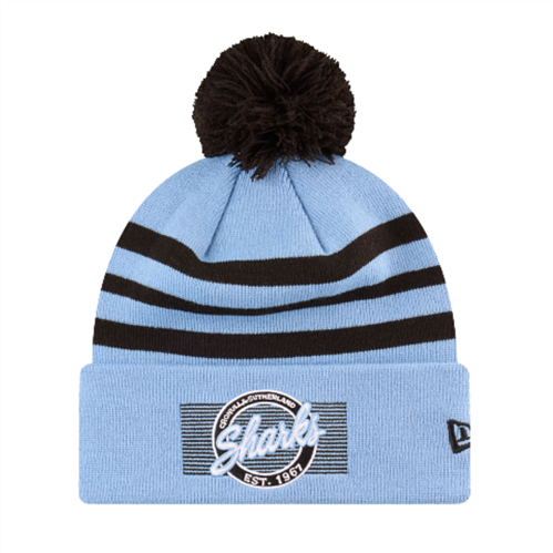 NEW ERA CRONULLA SHARKS BADGED LOGO KNIT BEANIE