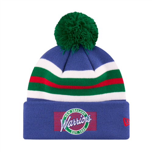 NEW ERA NZ WARRIORS BADGED LOGO KNIT BEANIE