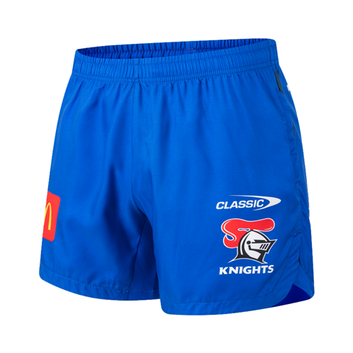 CLASSIC NEWCASTLE KNIGHTS GYM SHORTS ROYAL