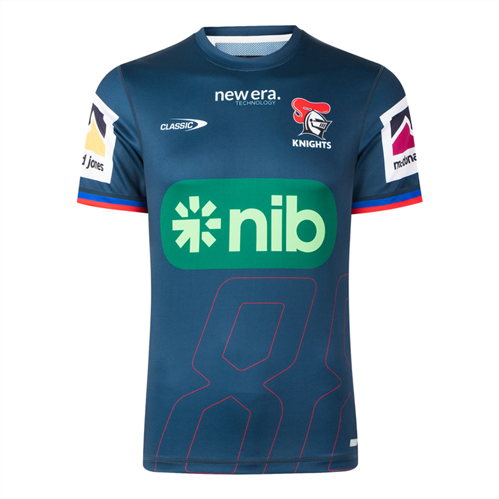 CLASSIC NEWCASTLE KNIGHTS PRO TRAINING TEE NAVY