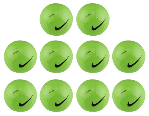 NIKE PITCH TEAM FOOTBALL GREEN 10 PACK